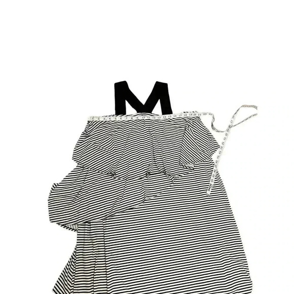 Lane Bryant Black & White Sheath Dress with Black Straps Mini Stretch 22/24 EUC - Picture 4 of 9